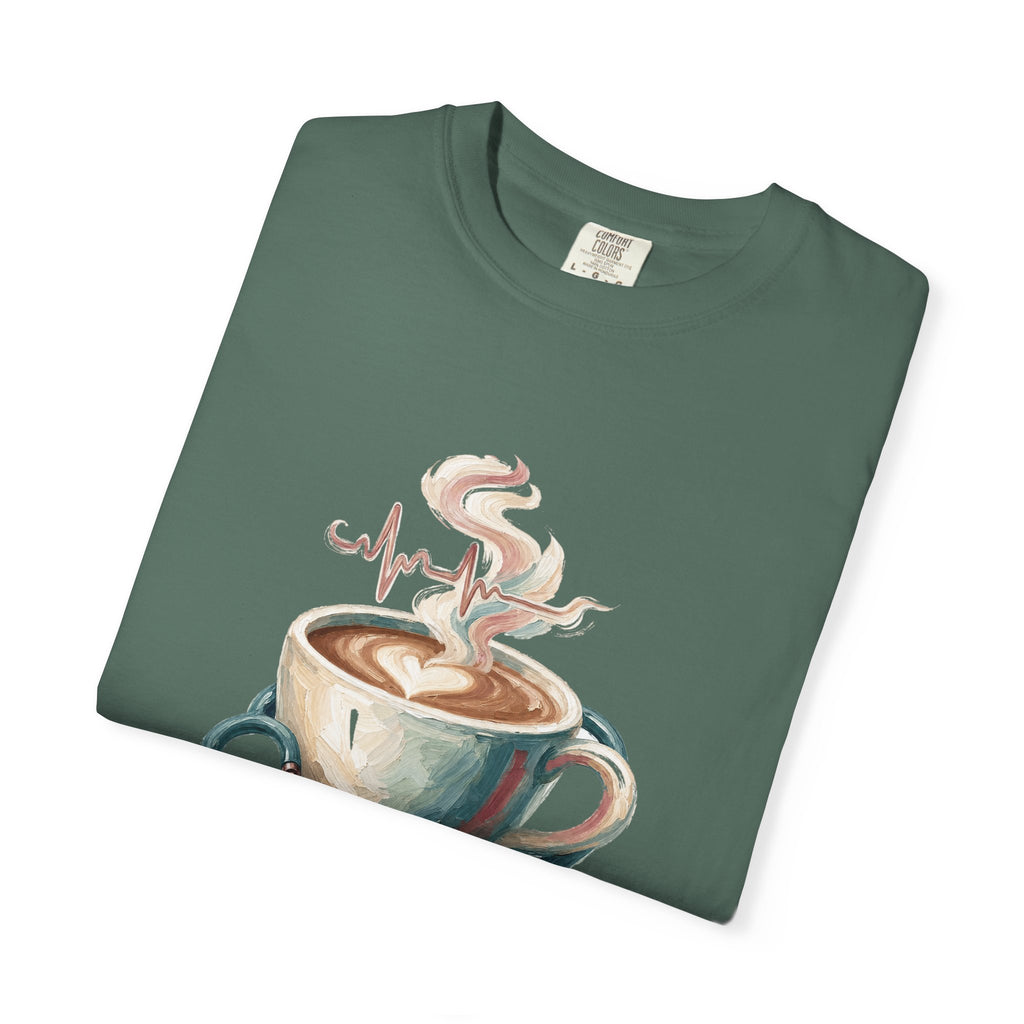 Nurse Shirt, Fueled by Coffee and Compassion Tee, Nurse Week RN Gift, Painterly Nurse Coffee Sweatshirt