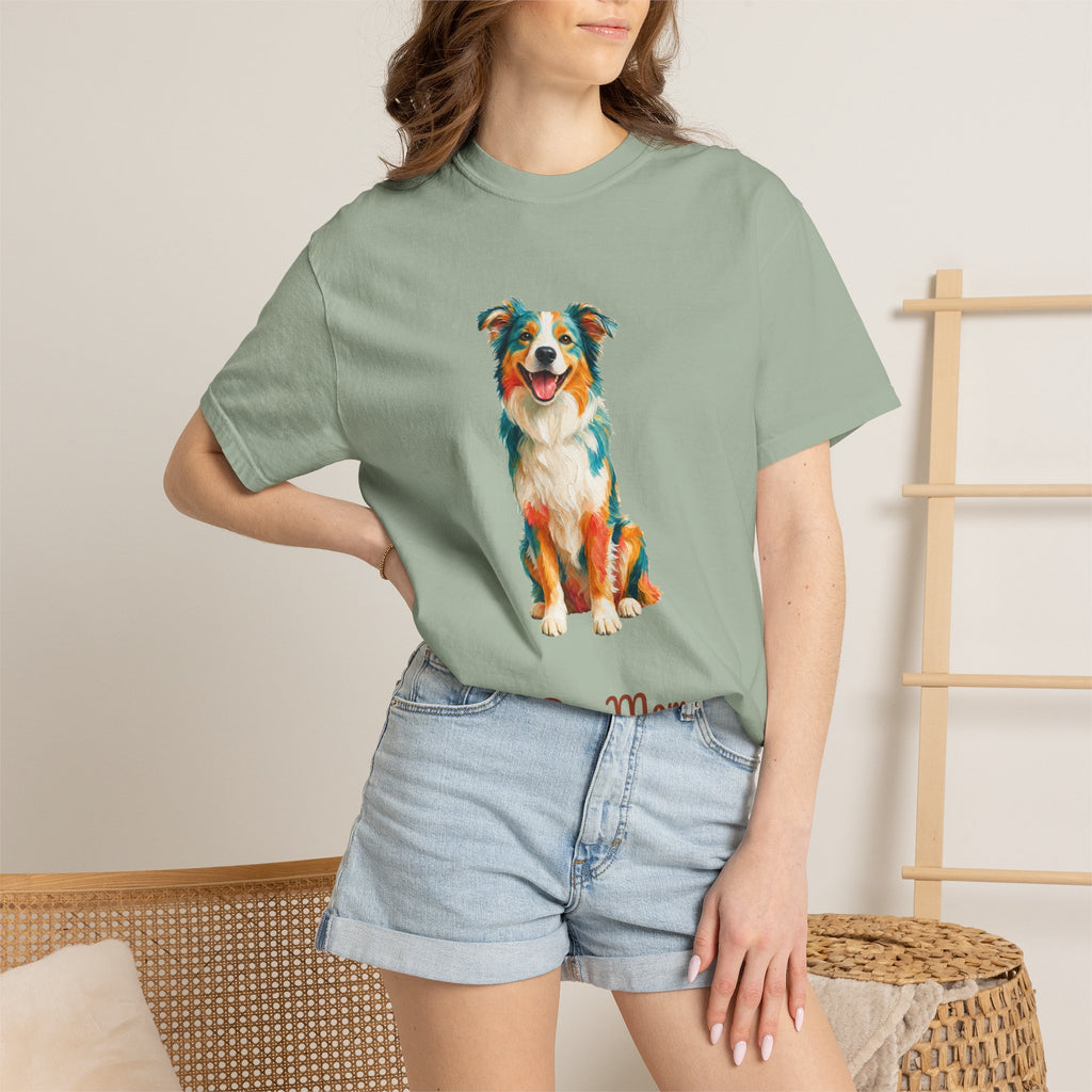 Dog Mom Shirt, Vibrant Painterly Dog Tee, Bold Dog Lover Gift, Colorful Dog Owner Sweatshirt