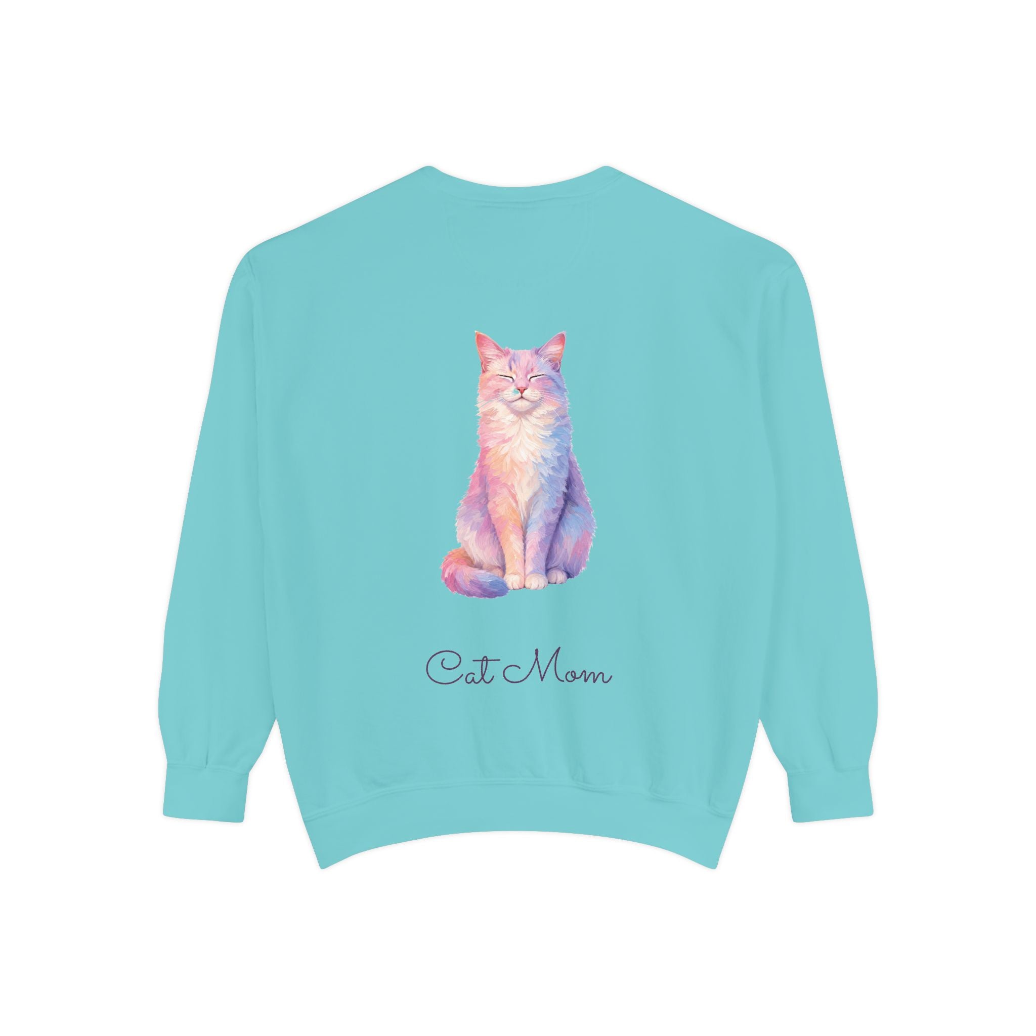 Cat Mom Shirt, Pastel Painterly Cat Tee, Cute Cat Lover Gift, Cat Owner Sweatshirt for Her