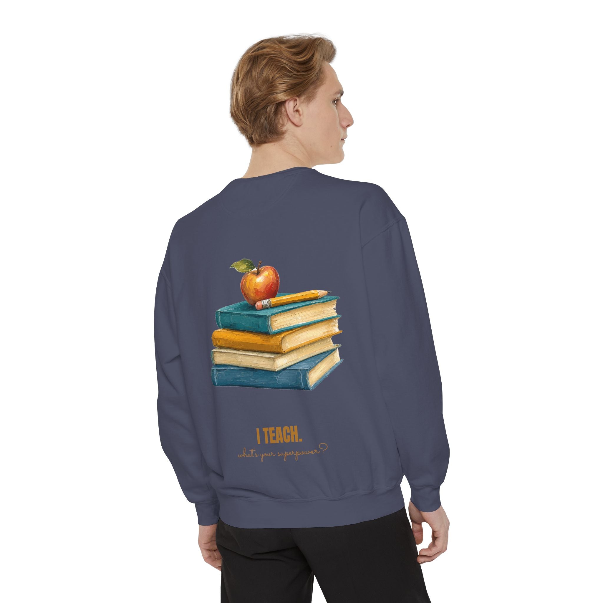 Teacher Shirt, I Teach What's Your Superpower Tee, Teacher Appreciation Gift, Painterly Back to School Sweatshirt