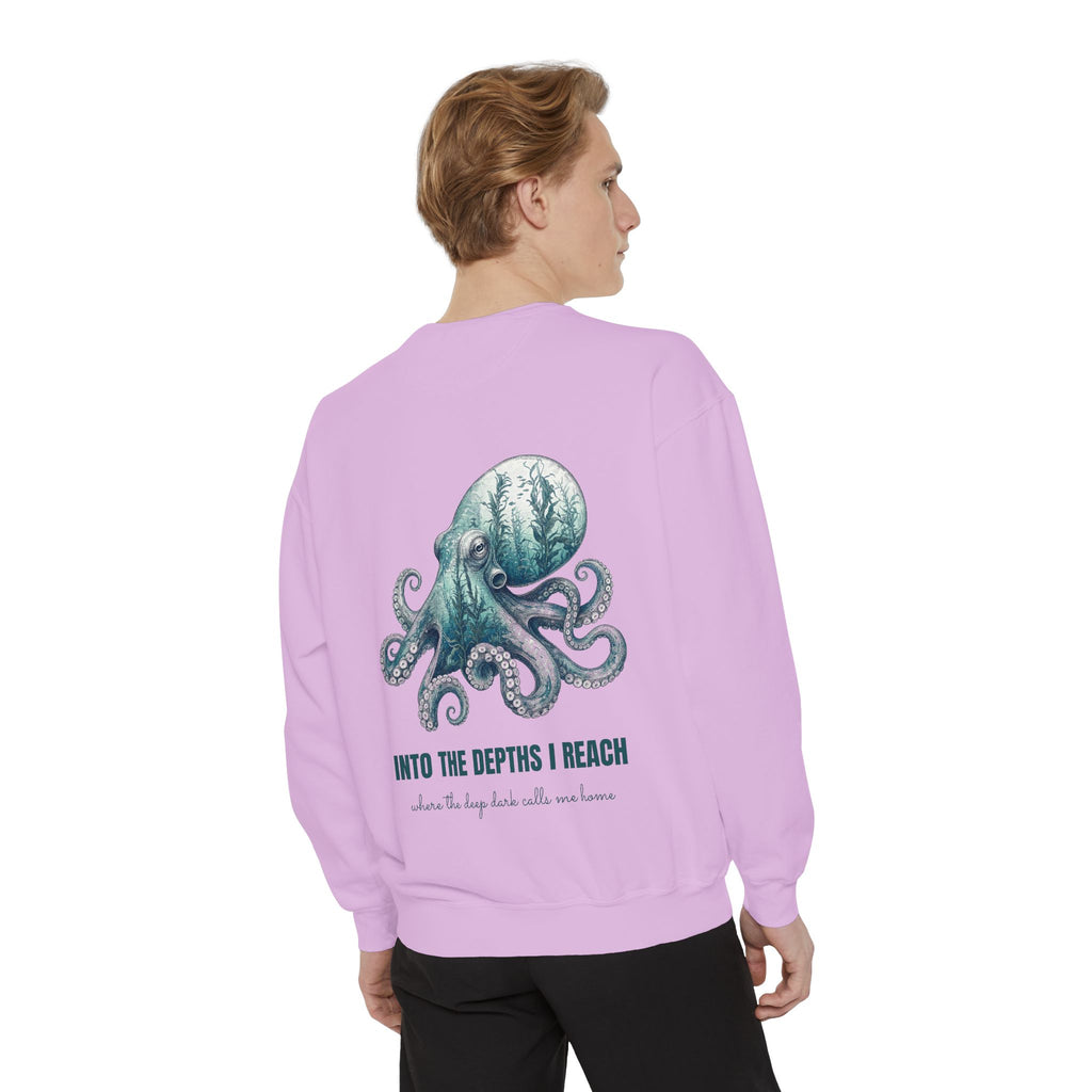 Into the Depths I Reach Shirt, Octopus Double Exposure Tee, Ocean Diver Sea Life Gift, Nautical Marine Sweatshirt