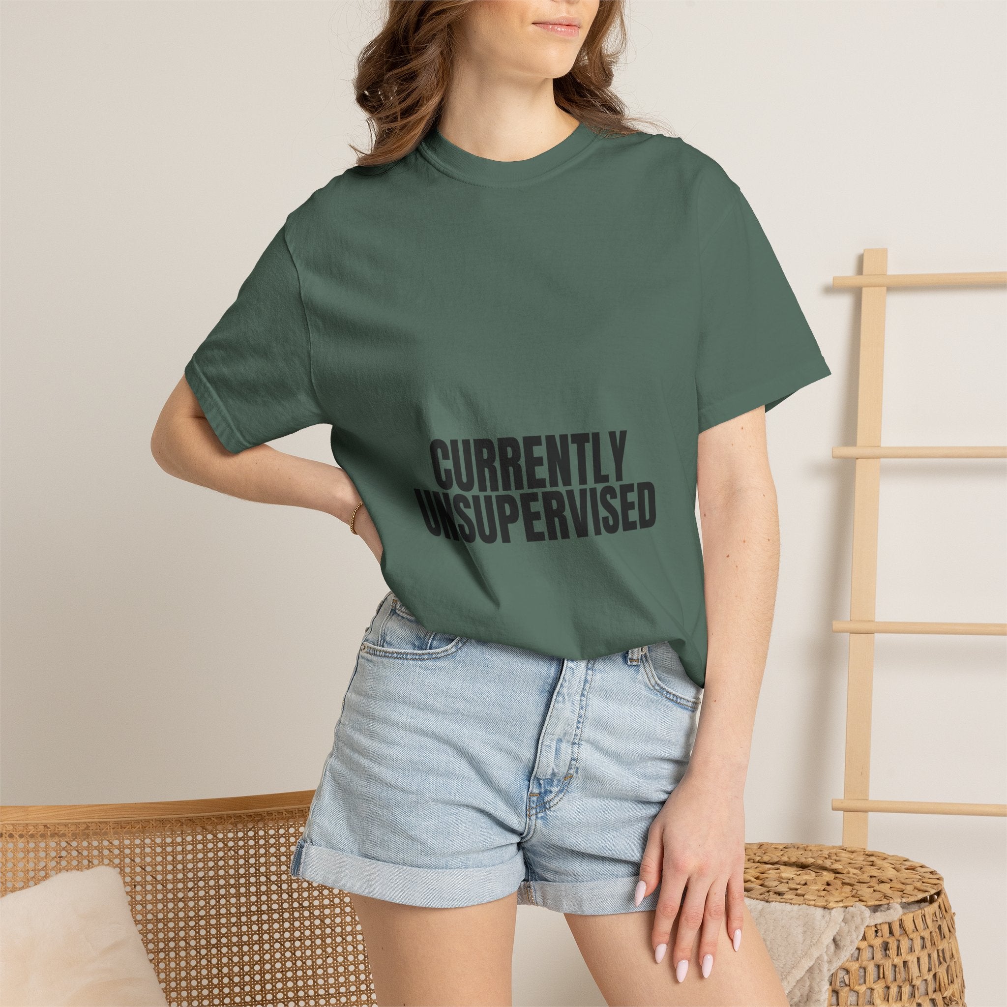 Currently Unsupervised Shirt, Funny Sarcastic Tee, Gag Gift, Humor Sweatshirt
