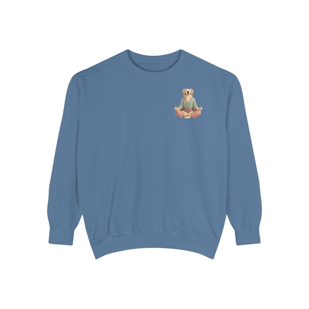 Yoga Dog Shirt, Namaste Zen Dog Tee, Funny Meditation Dog Mom Gift, Painterly Dog Lover Sweatshirt