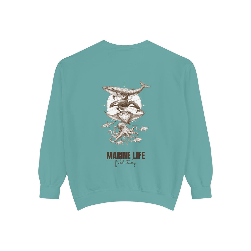 Ocean Life Sketch Shirt, Vintage Marine Animals Tee, Sailor Journal Sea Life Gift, Nautical Ocean Lover Sweatshirt