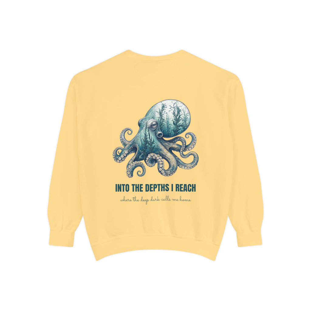 Into the Depths I Reach Shirt, Octopus Double Exposure Tee, Ocean Diver Sea Life Gift, Nautical Marine Sweatshirt