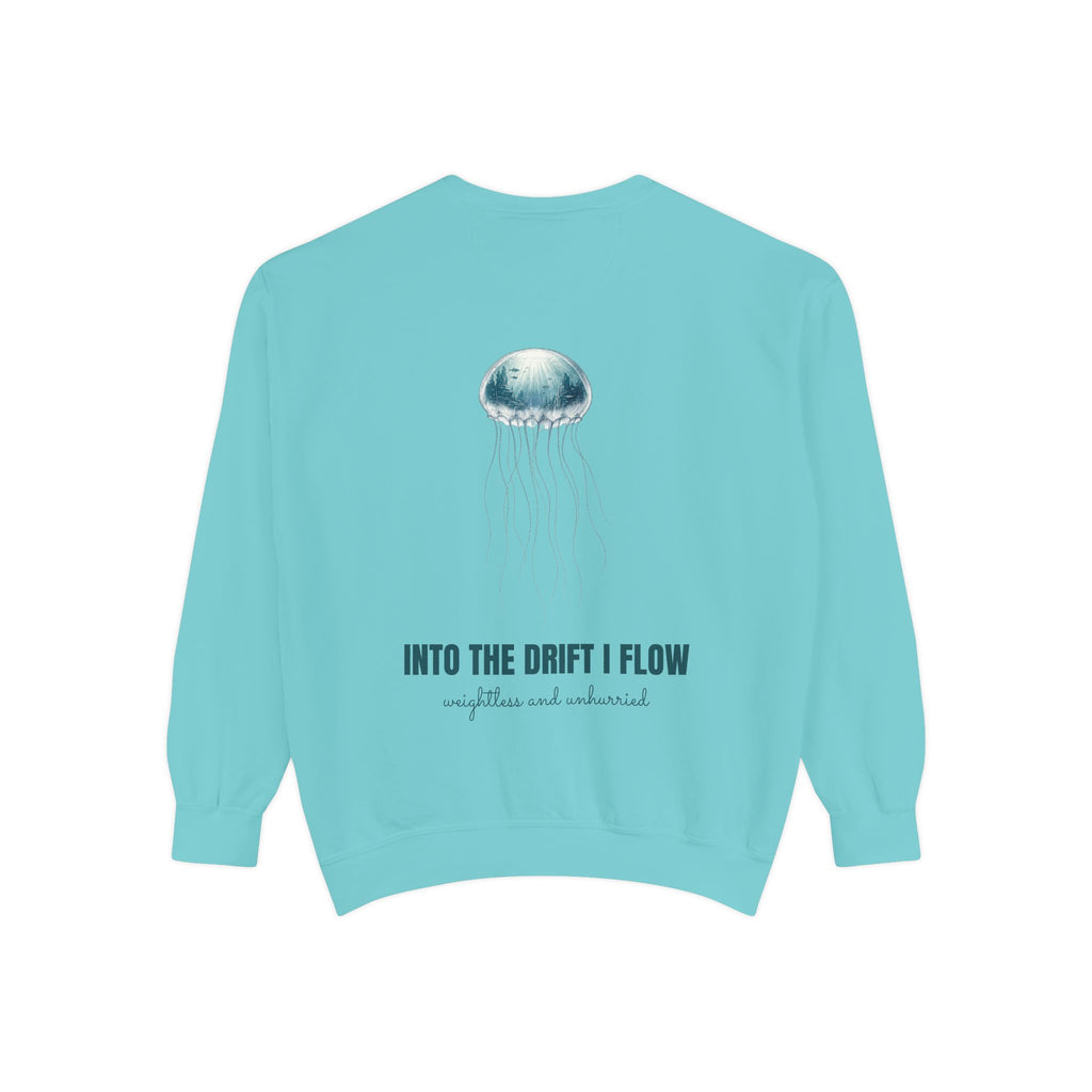 Into the Drift I Flow Shirt, Jellyfish Double Exposure Tee, Ocean Diver Sea Life Gift, Nautical Marine Sweatshirt