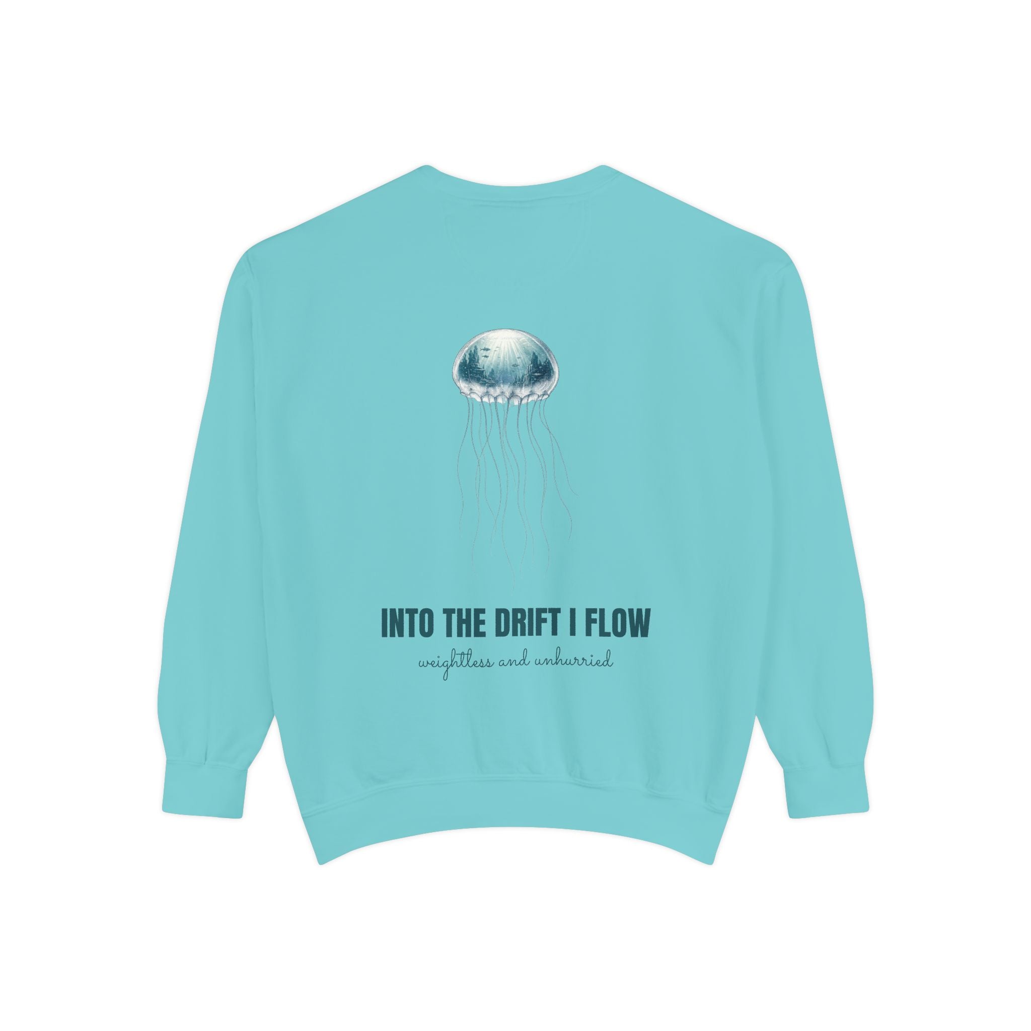 Into the Drift I Flow Shirt, Jellyfish Double Exposure Tee, Ocean Diver Sea Life Gift, Nautical Marine Sweatshirt