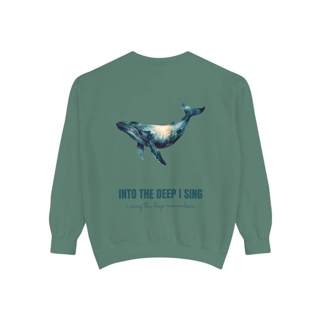 Into the Deep I Sing Shirt, Humpback Whale Double Exposure Tee, Ocean Lover Marine Life Gift, Nautical Sweatshirt