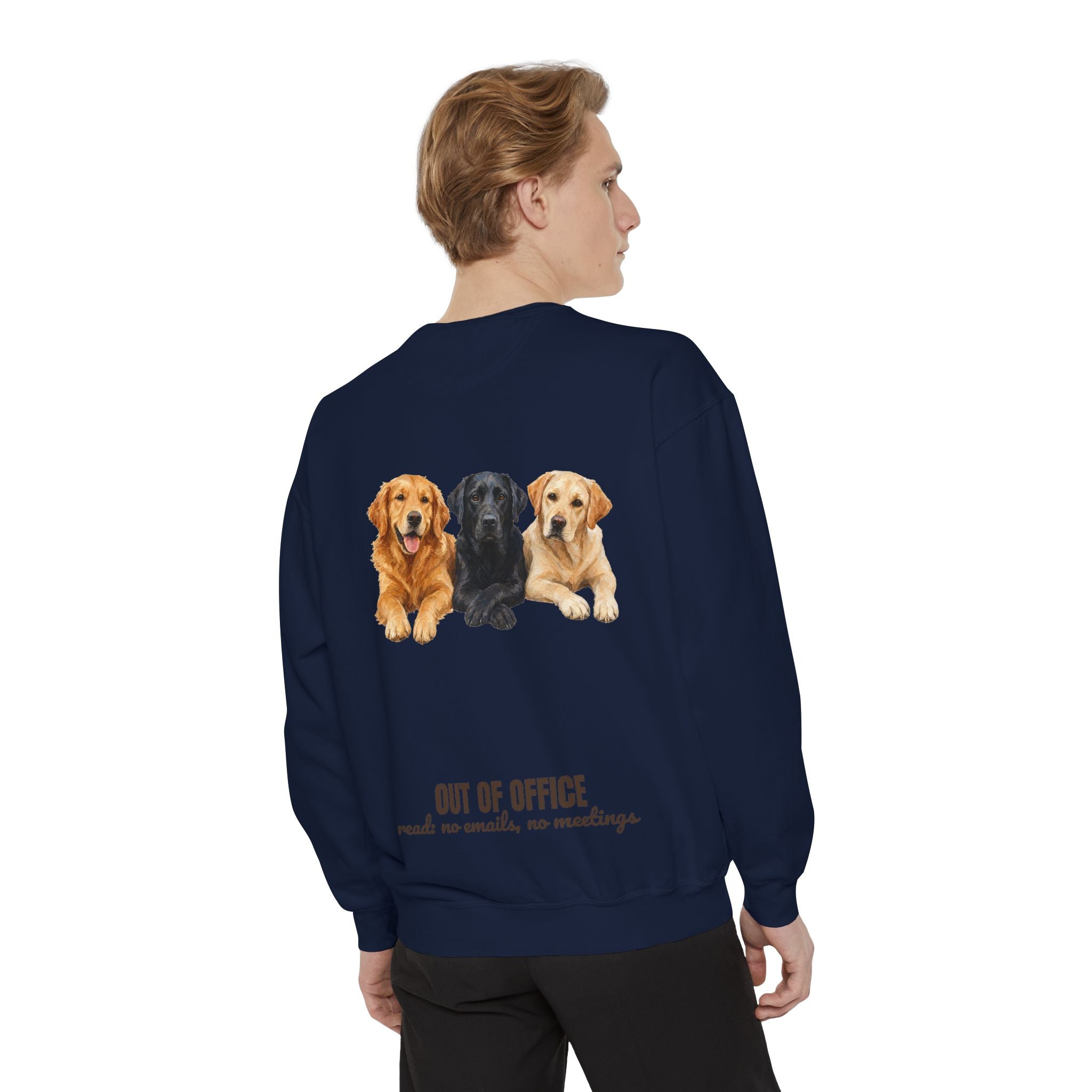 Out of Office Dogs Shirt, No Emails No Meetings Tee, Funny Work Dog Lover Gift, Lazy Weekend Sweatshirt