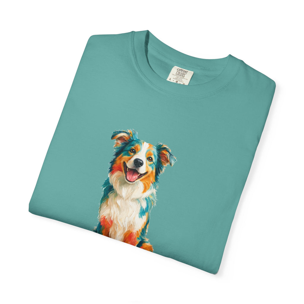 Dog Mom Shirt, Vibrant Painterly Dog Tee, Bold Dog Lover Gift, Colorful Dog Owner Sweatshirt