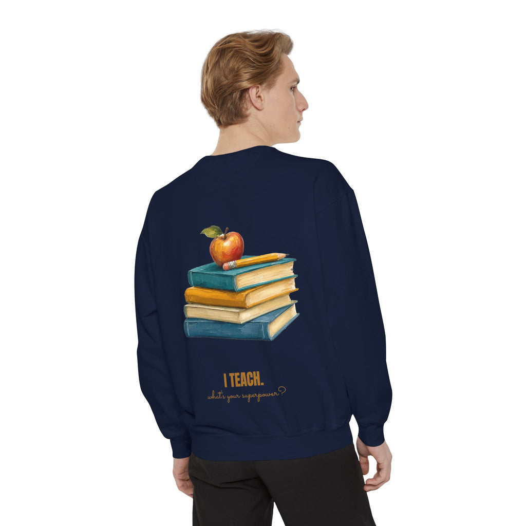 Teacher Shirt, I Teach What's Your Superpower Tee, Teacher Appreciation Gift, Painterly Back to School Sweatshirt