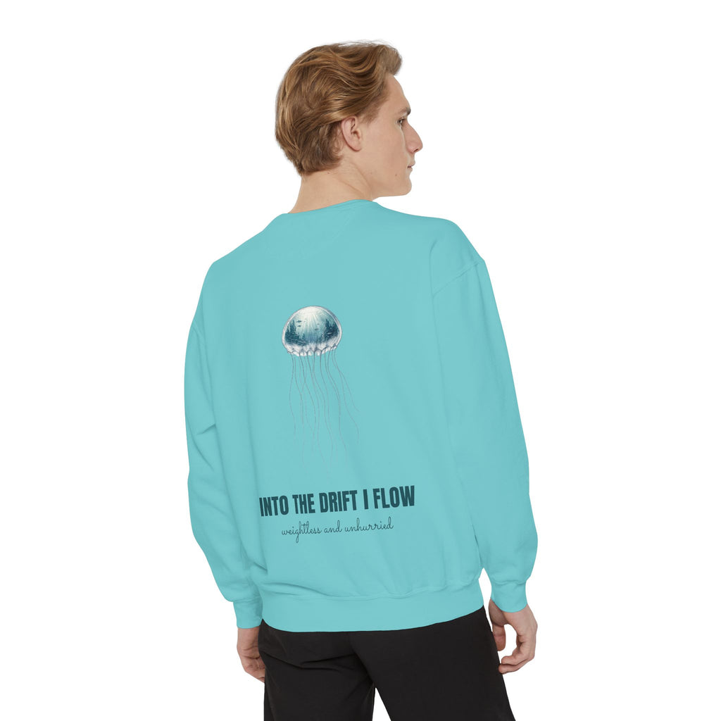 Into the Drift I Flow Shirt, Jellyfish Double Exposure Tee, Ocean Diver Sea Life Gift, Nautical Marine Sweatshirt