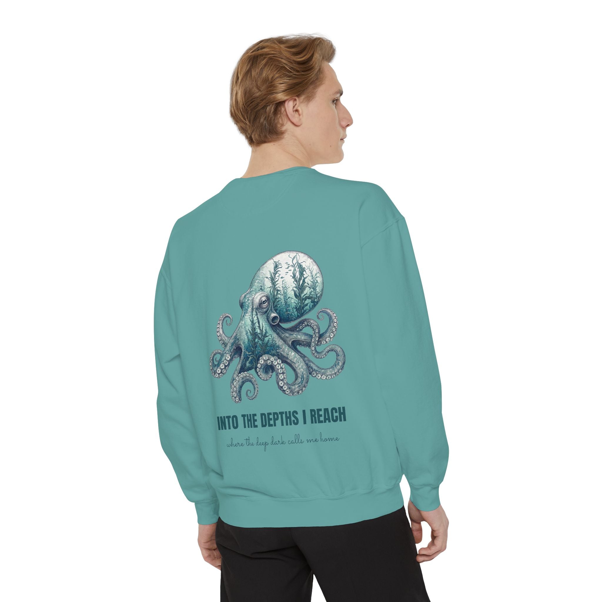 Into the Depths I Reach Shirt, Octopus Double Exposure Tee, Ocean Diver Sea Life Gift, Nautical Marine Sweatshirt