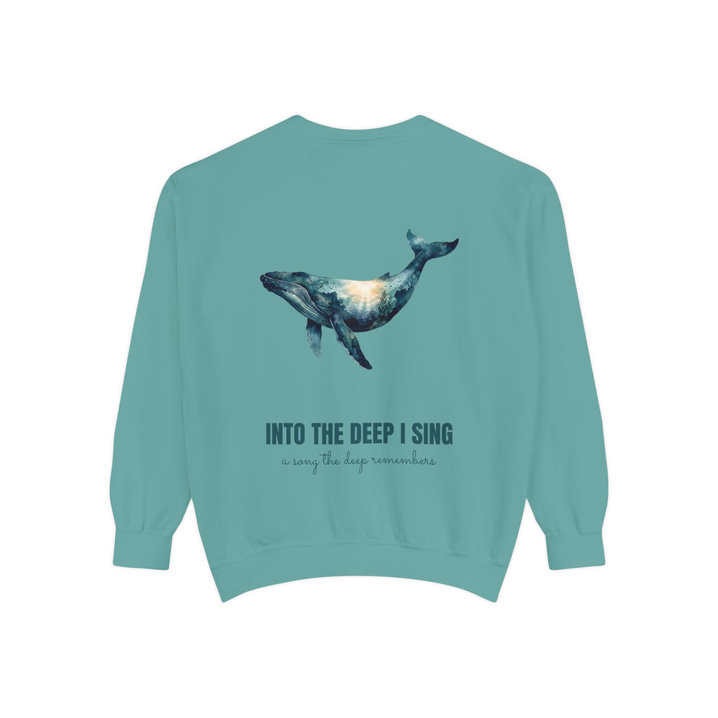 Into the Deep I Sing Shirt, Humpback Whale Double Exposure Tee, Ocean Lover Marine Life Gift, Nautical Sweatshirt