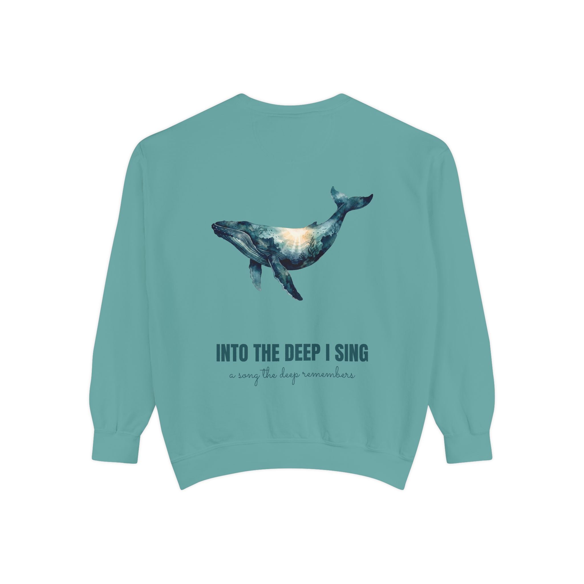 Into the Deep I Sing Shirt, Humpback Whale Double Exposure Tee, Ocean Lover Marine Life Gift, Nautical Sweatshirt