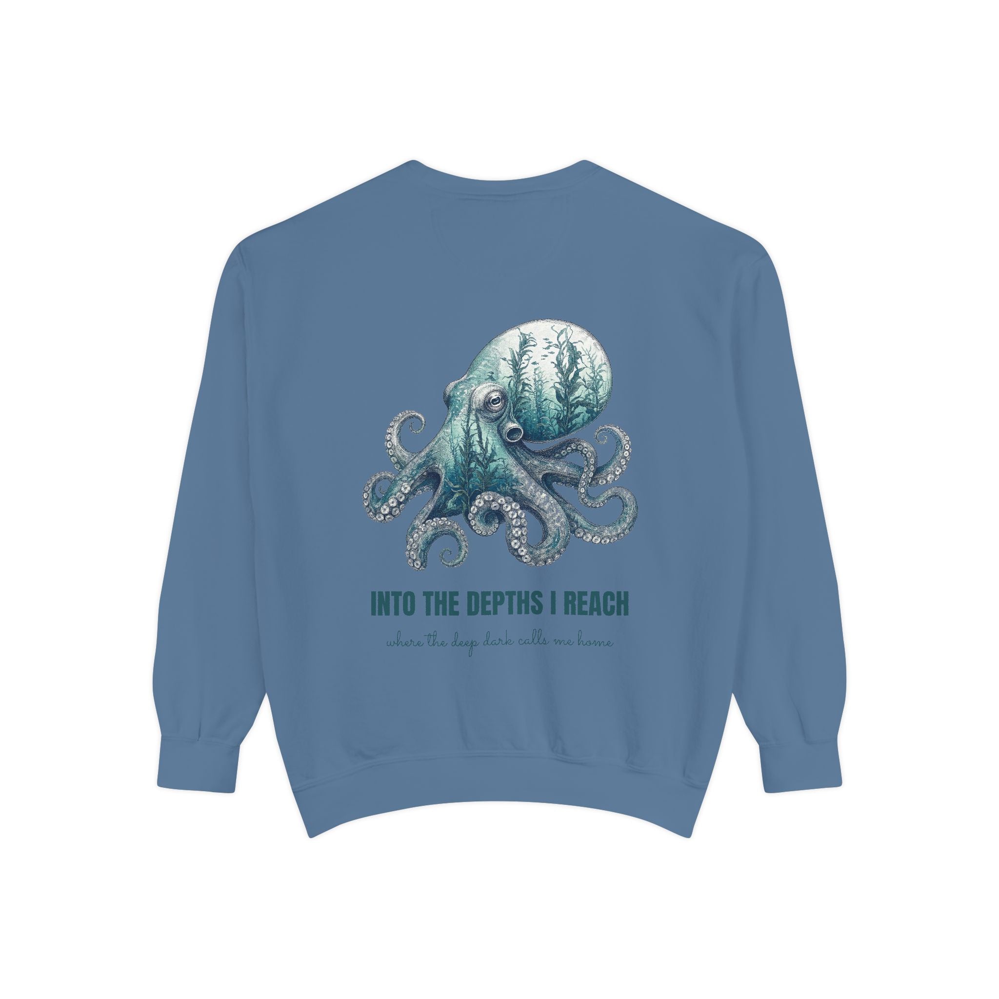 Into the Depths I Reach Shirt, Octopus Double Exposure Tee, Ocean Diver Sea Life Gift, Nautical Marine Sweatshirt