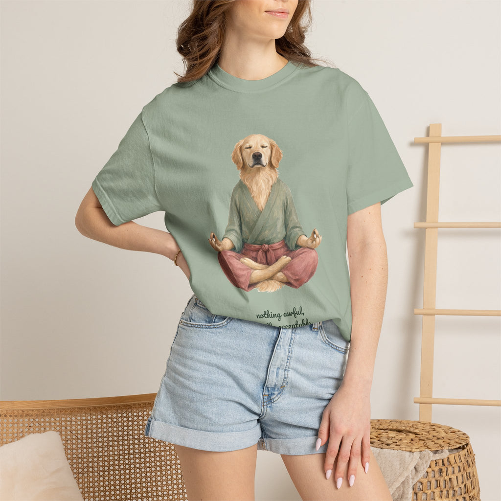 Yoga Dog Shirt, Namaste Zen Dog Tee, Funny Meditation Dog Mom Gift, Painterly Dog Lover Sweatshirt