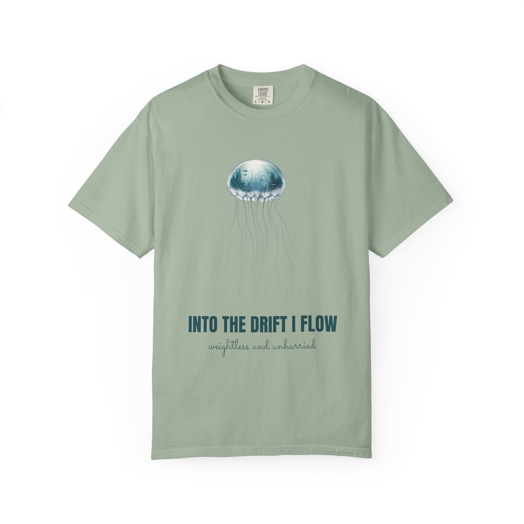 Into the Drift I Flow Shirt, Jellyfish Double Exposure Tee, Ocean Diver Sea Life Gift, Nautical Marine Sweatshirt