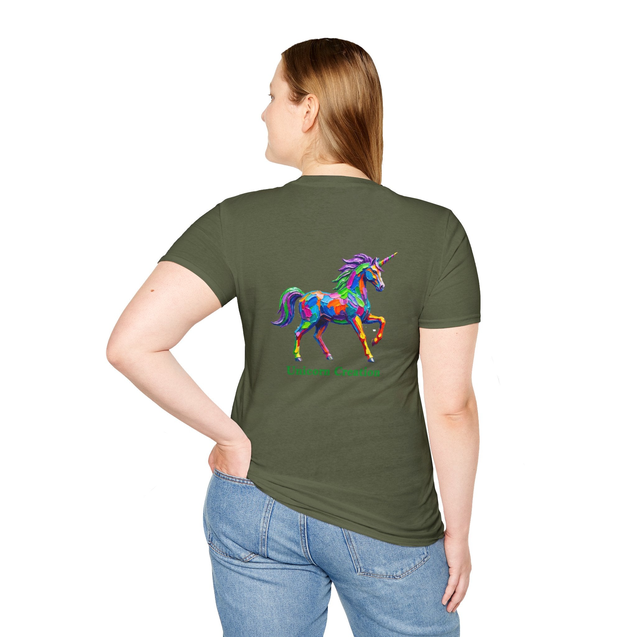 Rainbow Unicorn T-Shirt — Colorful Painterly Unicorn Tee