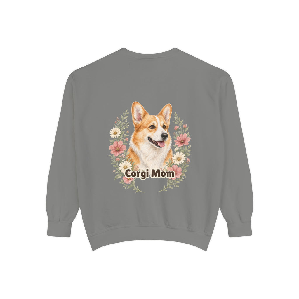 Corgi Mom Shirt, Corgi Mama Tee, Dog Mom Gift, Wildflower Corgi Lover Sweatshirt, Cute Dog Owner Gift