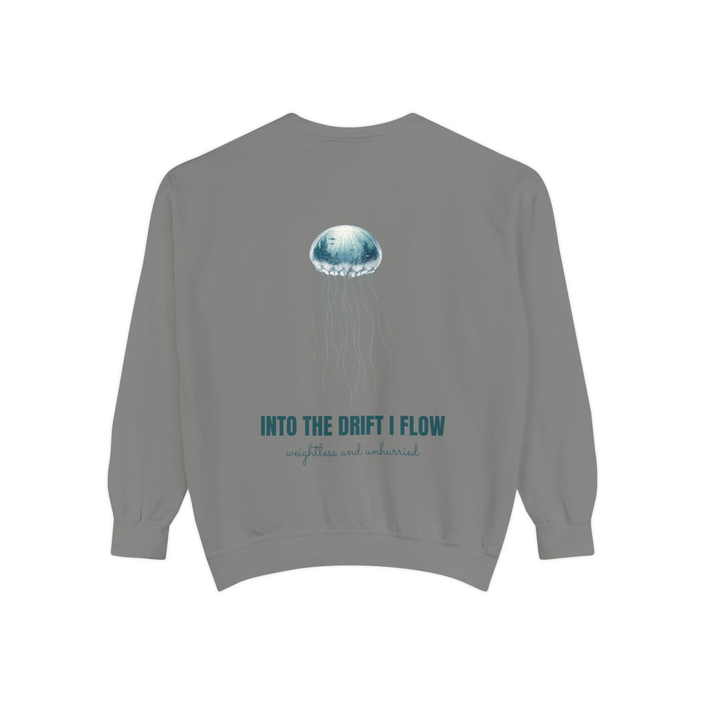 Into the Drift I Flow Shirt, Jellyfish Double Exposure Tee, Ocean Diver Sea Life Gift, Nautical Marine Sweatshirt