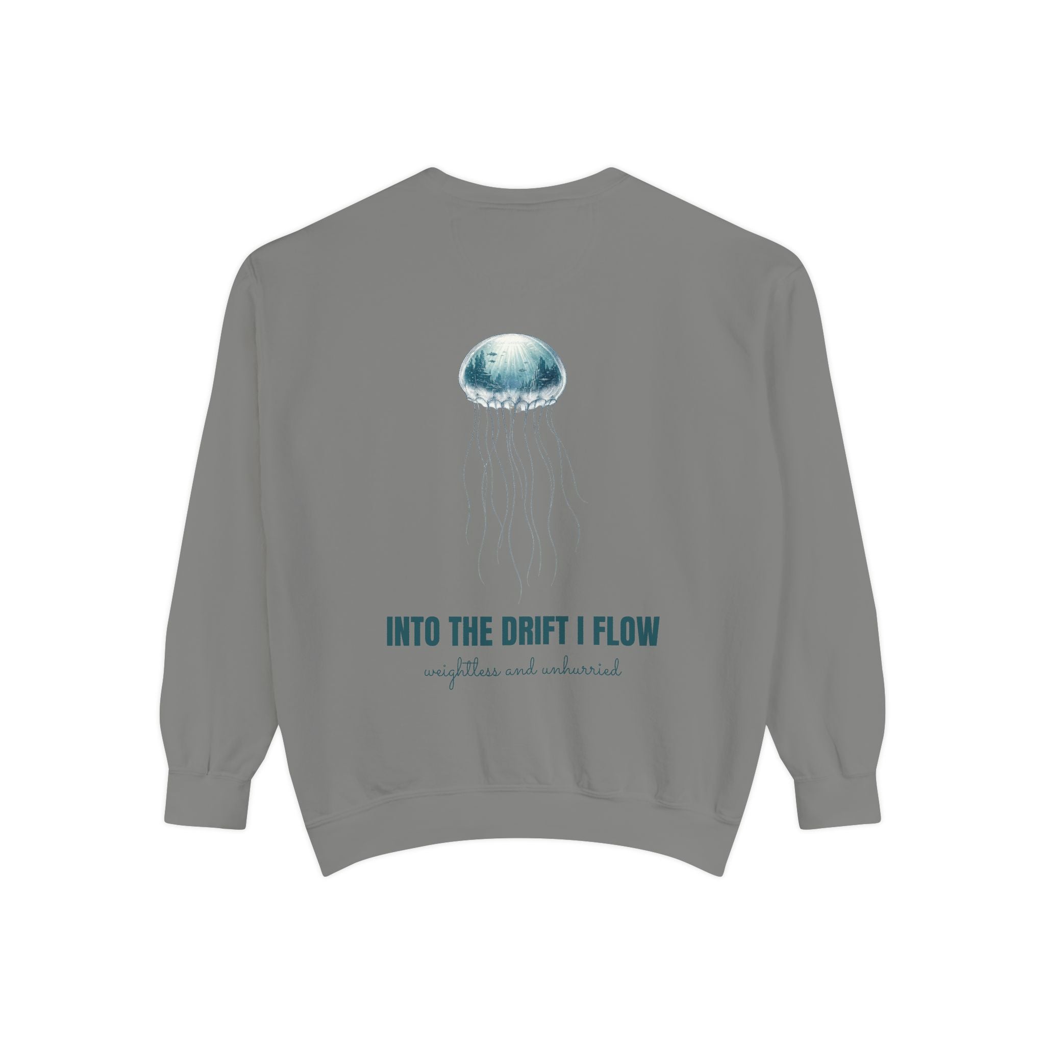 Into the Drift I Flow Shirt, Jellyfish Double Exposure Tee, Ocean Diver Sea Life Gift, Nautical Marine Sweatshirt