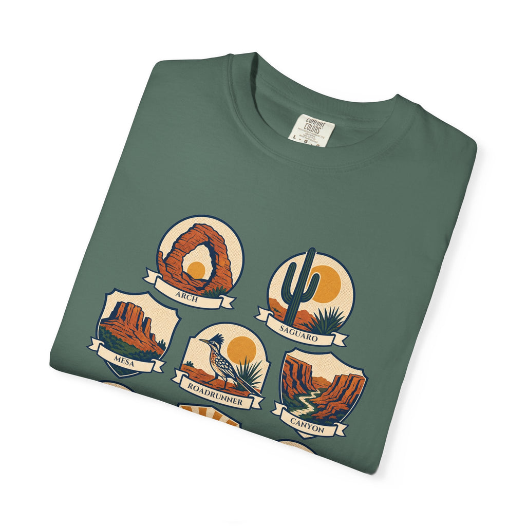 Southwest National Parks Shirt, Desert Badge Tee, Arizona Utah Hiking Gift, Retro Adventure Cactus Sweatshirt