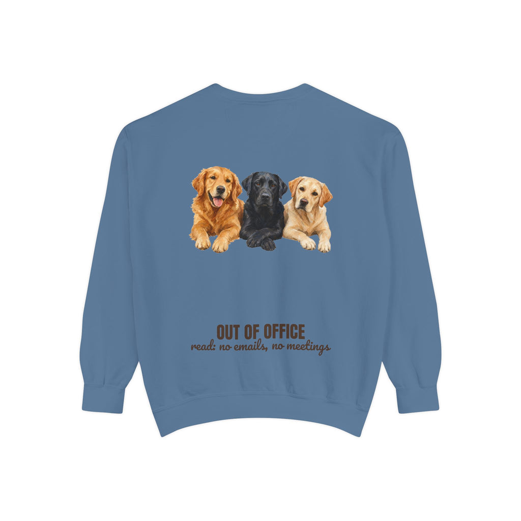 Out of Office Dogs Shirt, No Emails No Meetings Tee, Funny Work Dog Lover Gift, Lazy Weekend Sweatshirt