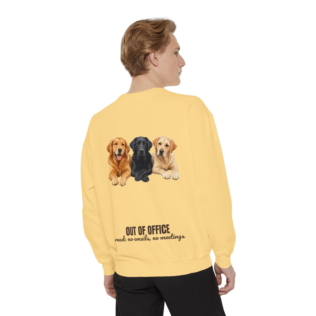 Out of Office Dogs Shirt, No Emails No Meetings Tee, Funny Work Dog Lover Gift, Lazy Weekend Sweatshirt