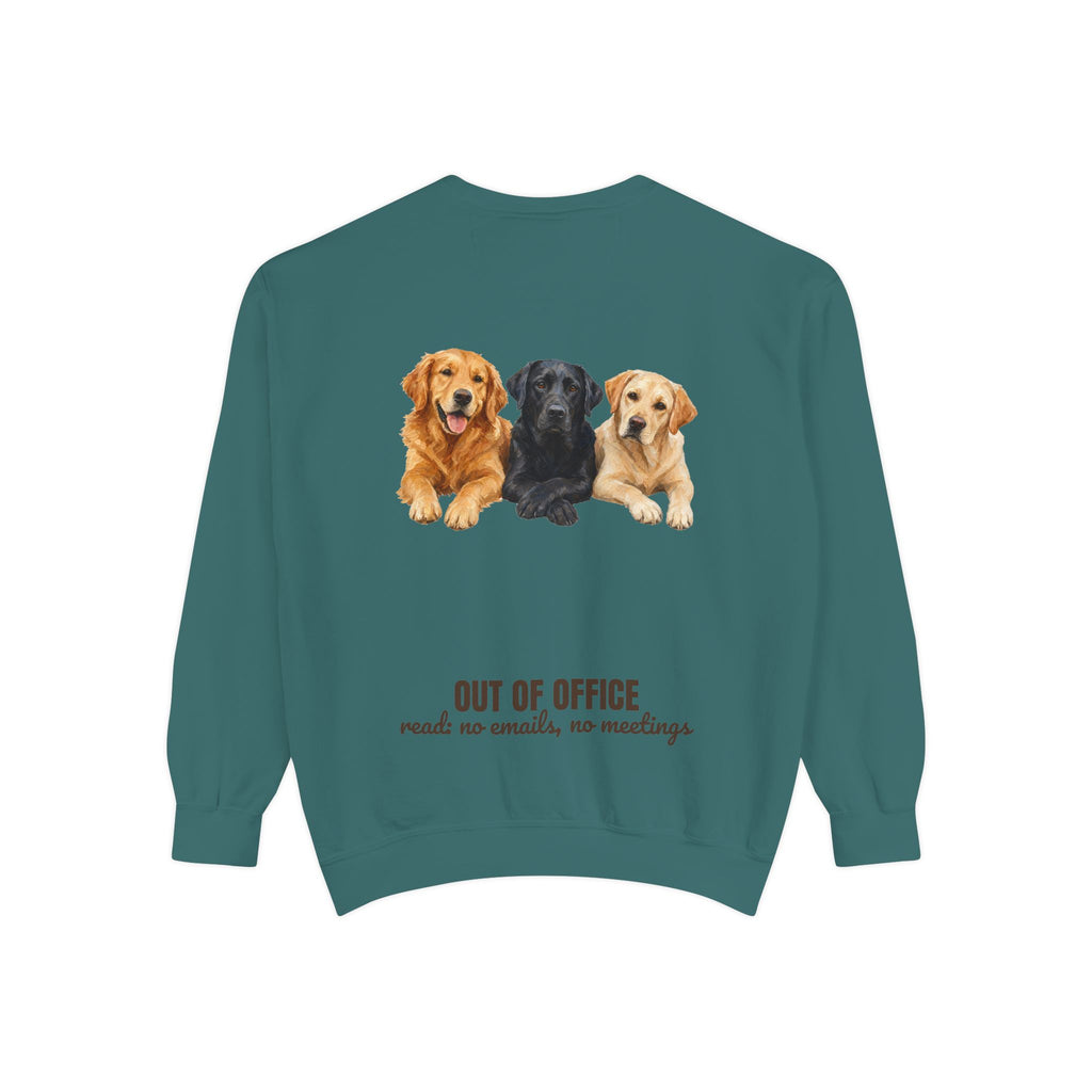 Out of Office Dogs Shirt, No Emails No Meetings Tee, Funny Work Dog Lover Gift, Lazy Weekend Sweatshirt