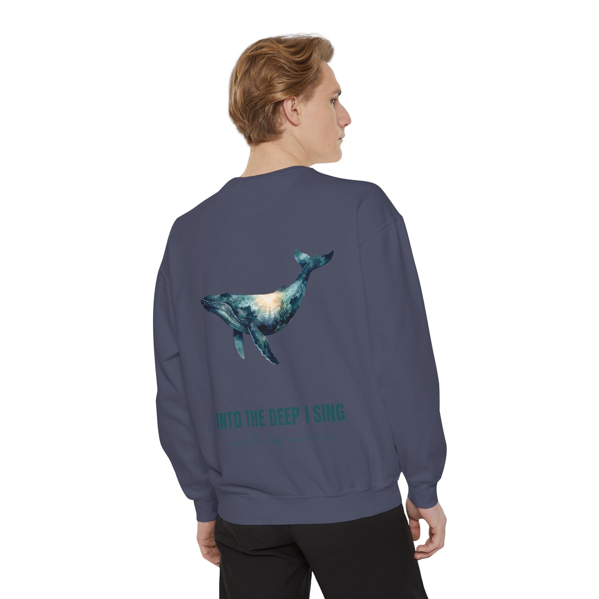 Into the Deep I Sing Shirt, Humpback Whale Double Exposure Tee, Ocean Lover Marine Life Gift, Nautical Sweatshirt