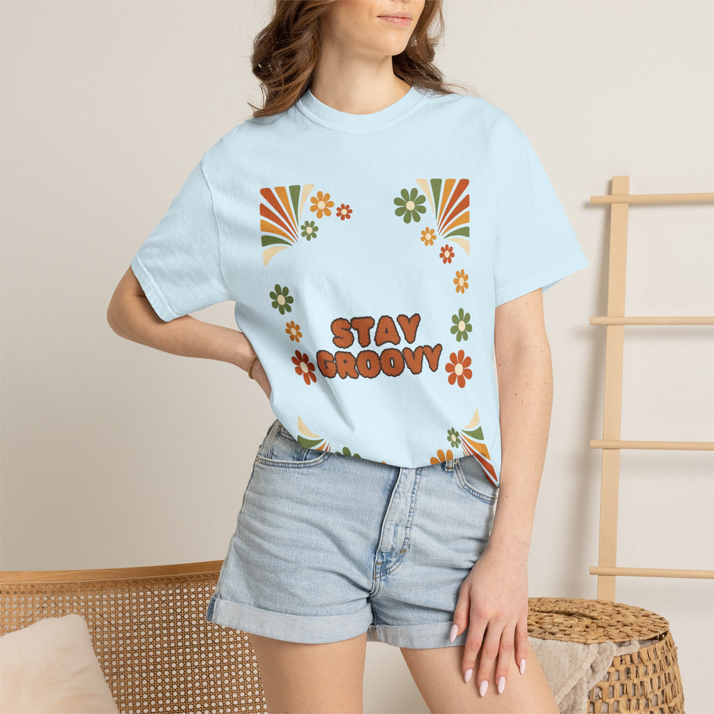 Stay Groovy Shirt, Retro 70s Tee, Groovy Aesthetic Gift, Positive Vibes Sweatshirt