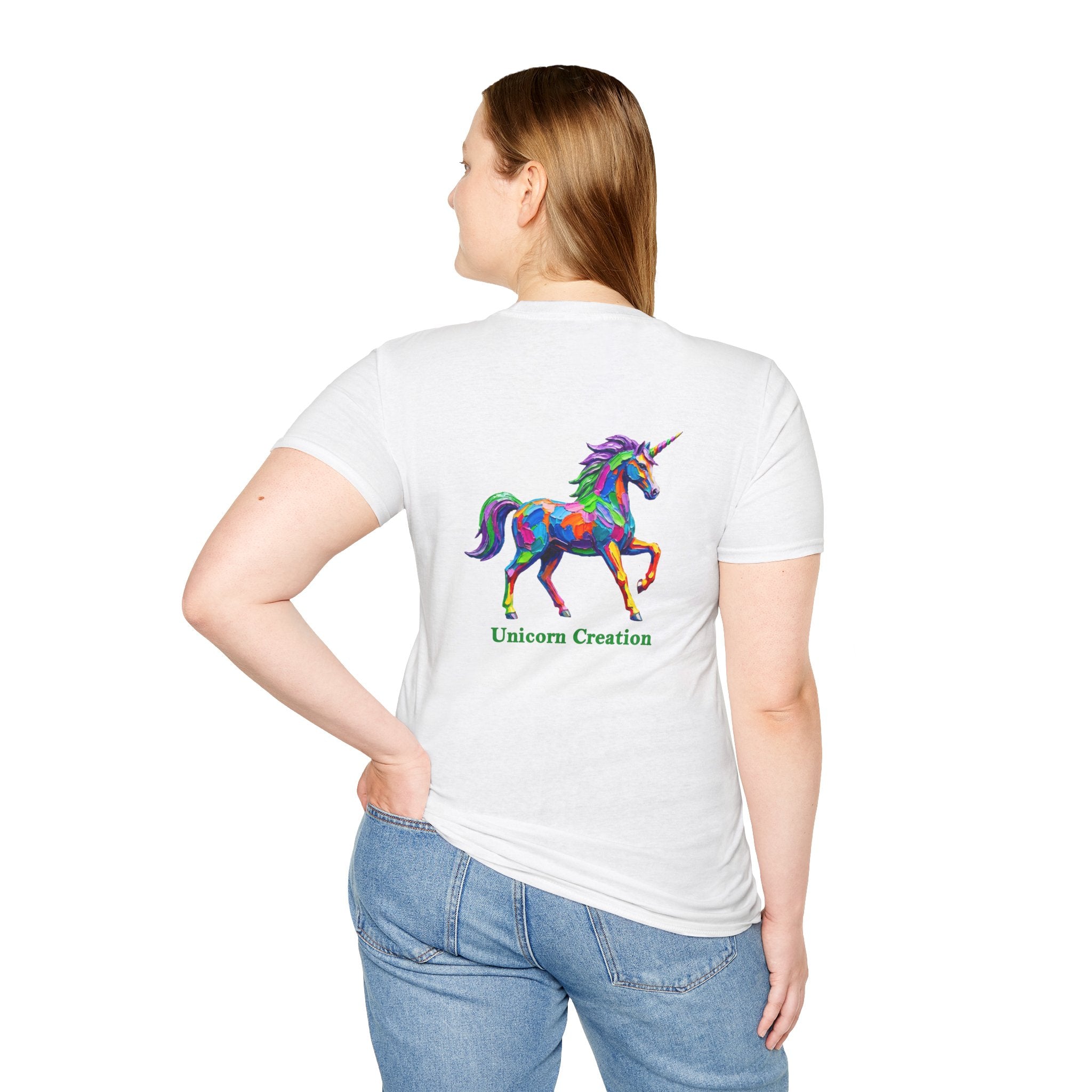 Rainbow Unicorn T-Shirt — Colorful Painterly Unicorn Tee
