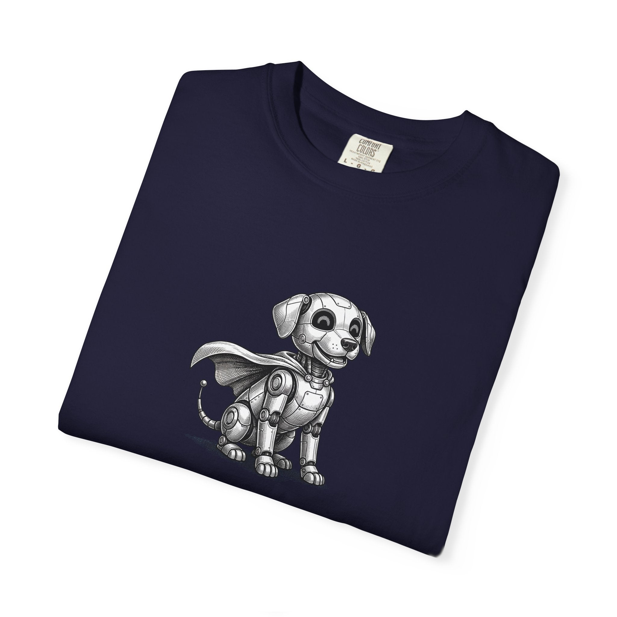 Robot Dog T-Shirt — Waiting for My Human to Reboot, Funny AI Tee
