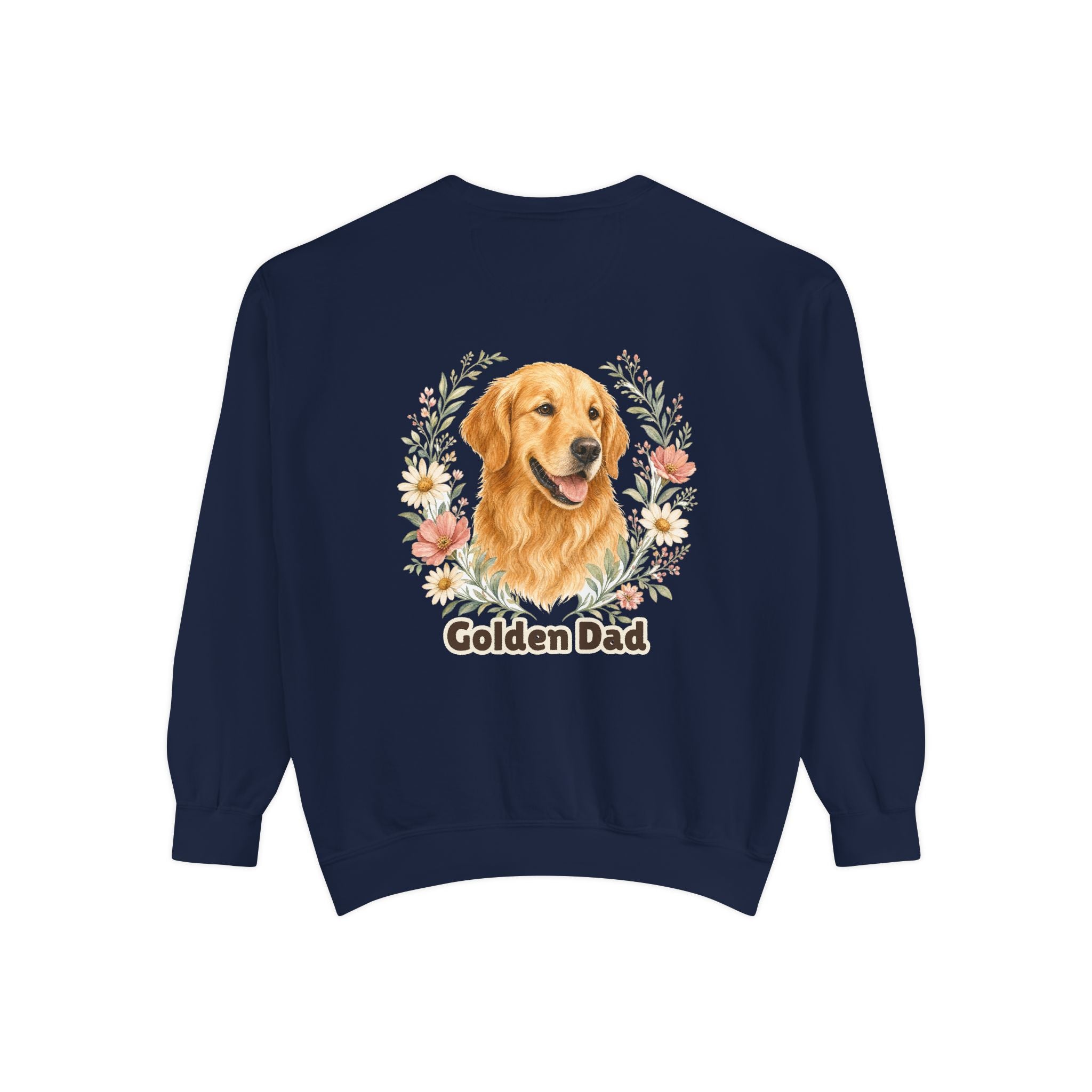 Golden Retriever Dad Shirt, Golden Dad Tee, Dog Dad Gift, Wildflower Dog Lover Sweatshirt, Cute Dog Owner Gift