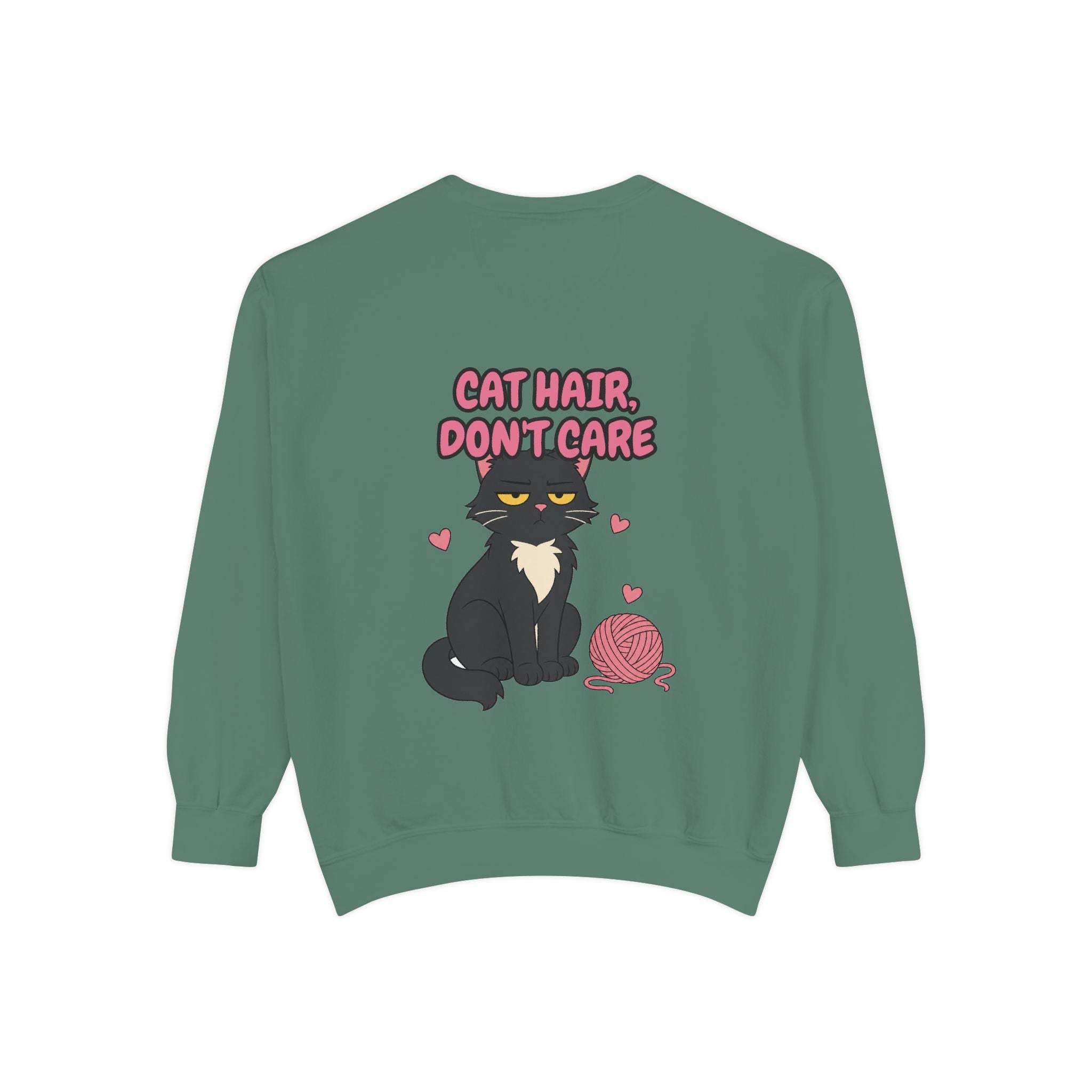 Cat Hair Don't Care Shirt, Funny Cat Mom Tee, Cat Lover Gift, Cat Owner Sweatshirt