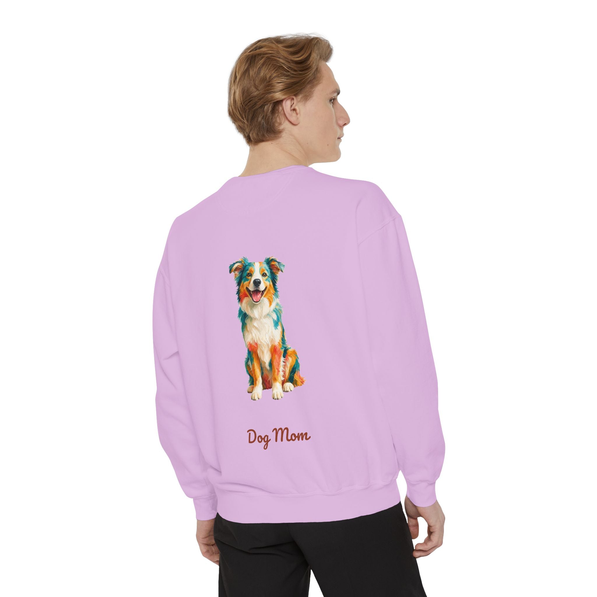 Dog Mom Shirt, Vibrant Painterly Dog Tee, Bold Dog Lover Gift, Colorful Dog Owner Sweatshirt