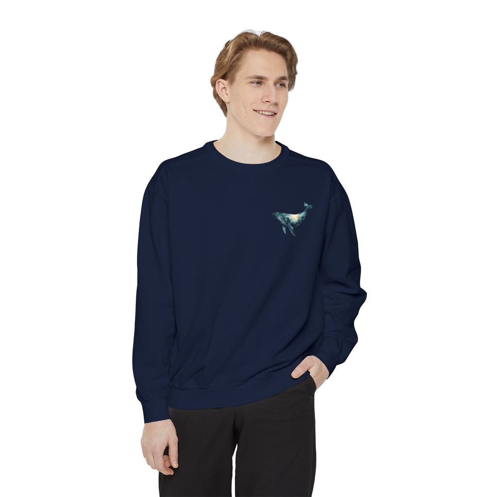 Into the Deep I Sing Shirt, Humpback Whale Double Exposure Tee, Ocean Lover Marine Life Gift, Nautical Sweatshirt