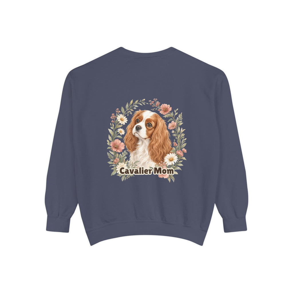 Cavalier Mom Shirt, Cavalier King Charles Spaniel Tee, Dog Mom Gift, Wildflower Dog Lover Sweatshirt