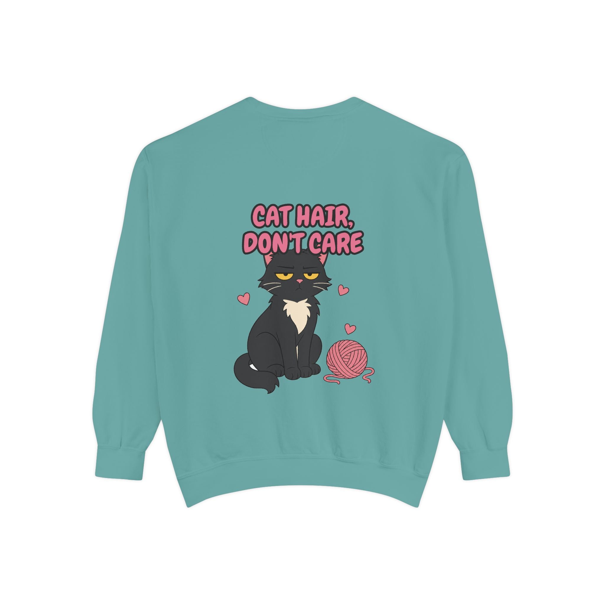 Cat Hair Don't Care Shirt, Funny Cat Mom Tee, Cat Lover Gift, Cat Owner Sweatshirt