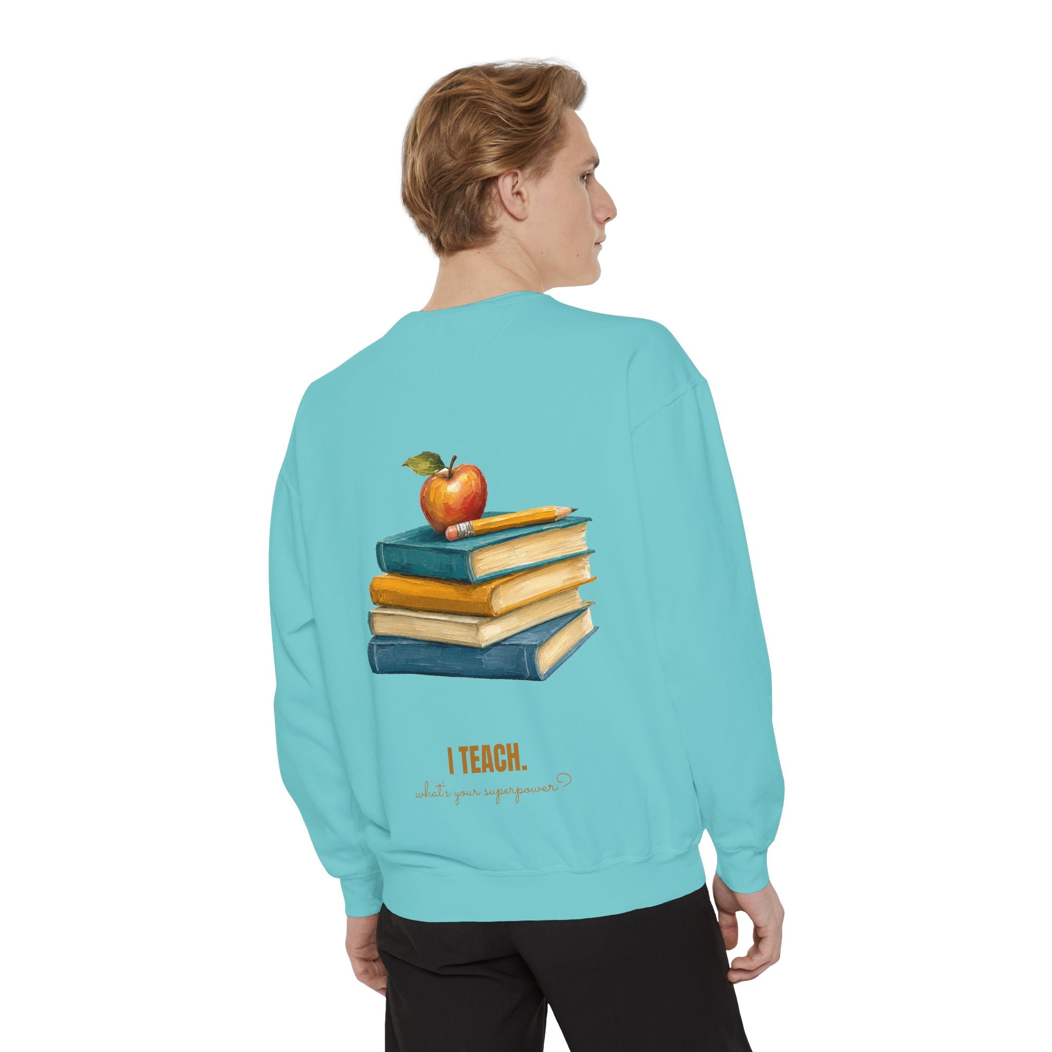 Teacher Shirt, I Teach What's Your Superpower Tee, Teacher Appreciation Gift, Painterly Back to School Sweatshirt