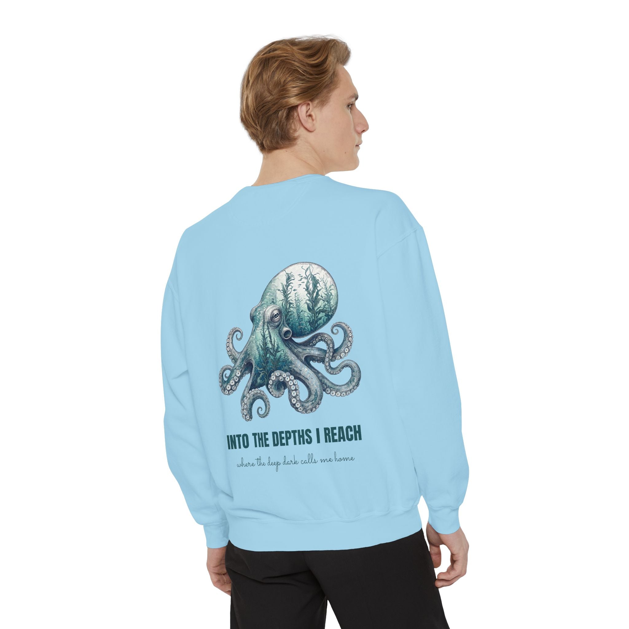Into the Depths I Reach Shirt, Octopus Double Exposure Tee, Ocean Diver Sea Life Gift, Nautical Marine Sweatshirt
