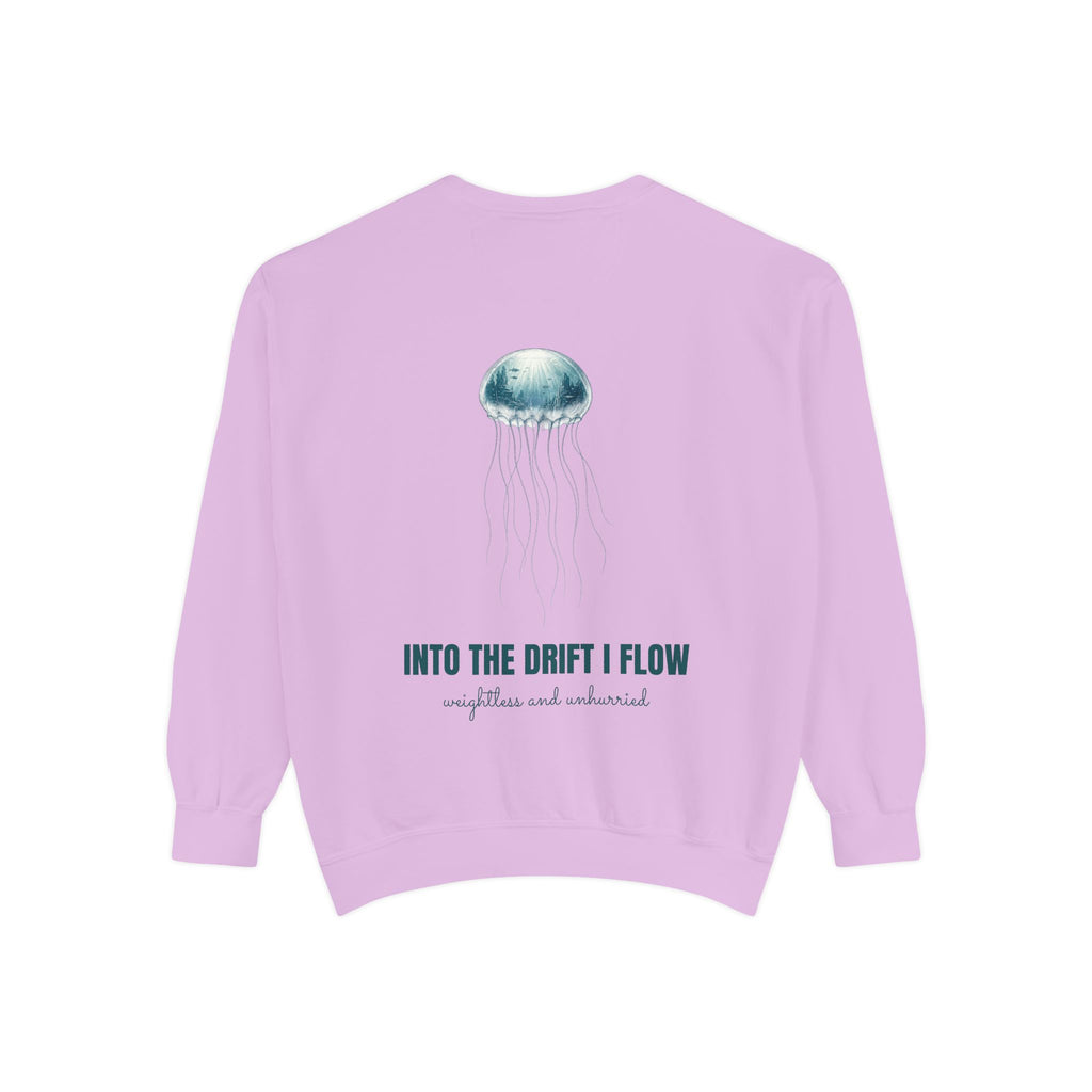 Into the Drift I Flow Shirt, Jellyfish Double Exposure Tee, Ocean Diver Sea Life Gift, Nautical Marine Sweatshirt