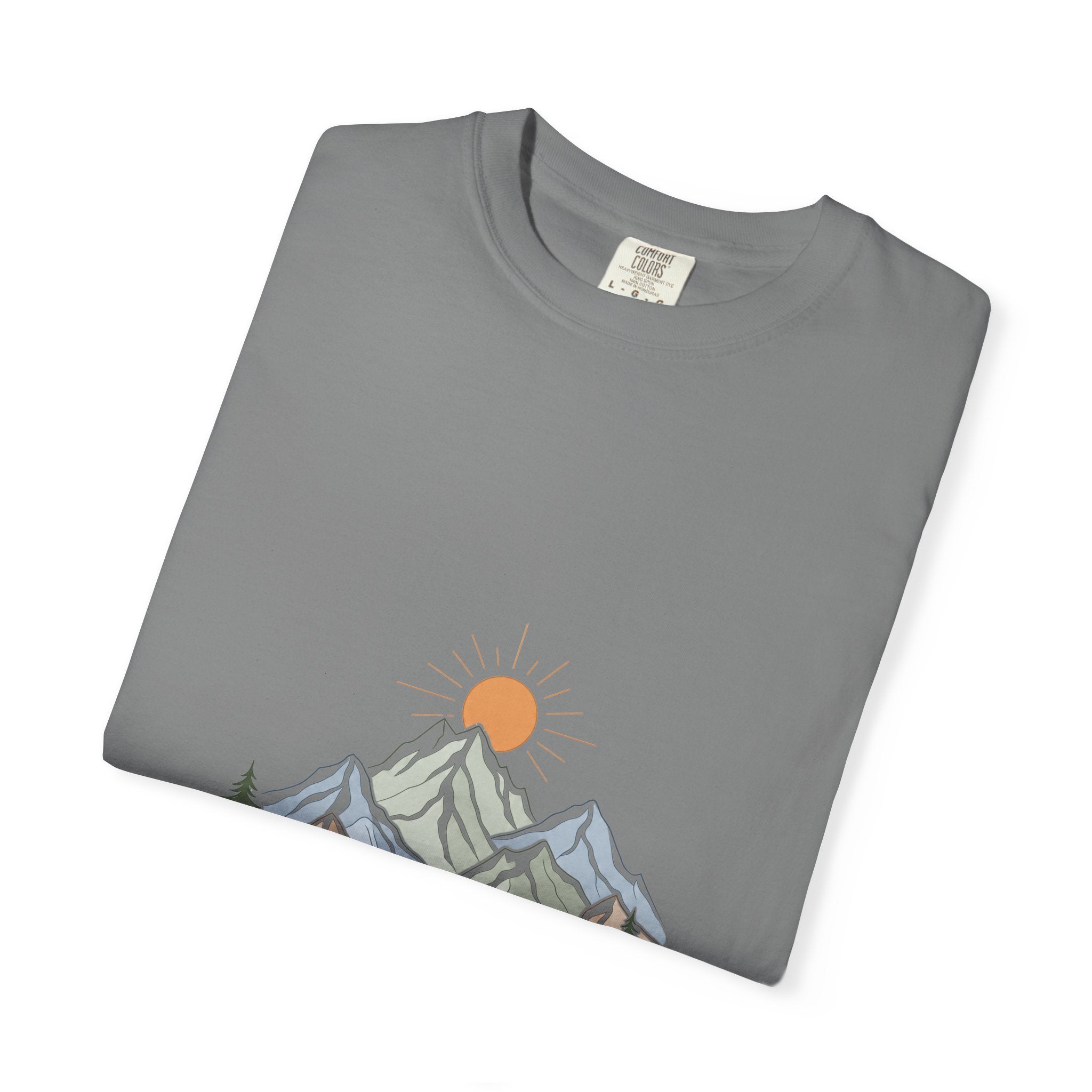 Minimalist Mountain Shirt, Wander Line Art Tee, Nature Hiking Adventure Gift, Modern Outdoor Sweatshirt