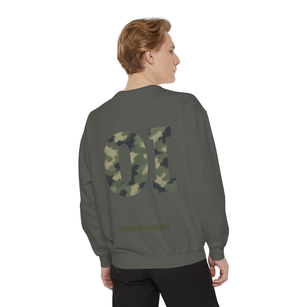 Organic Intervention Camo Shirt, OI Monogram Anti-Algorithm Tee, Streetwear Camo Graphic Gift, Bold Statement Sweatshirt