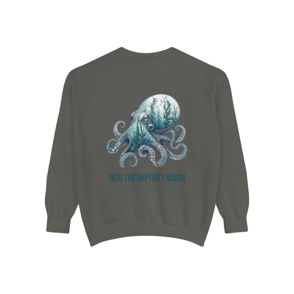 Into the Depths I Reach Shirt, Octopus Double Exposure Tee, Ocean Diver Sea Life Gift, Nautical Marine Sweatshirt
