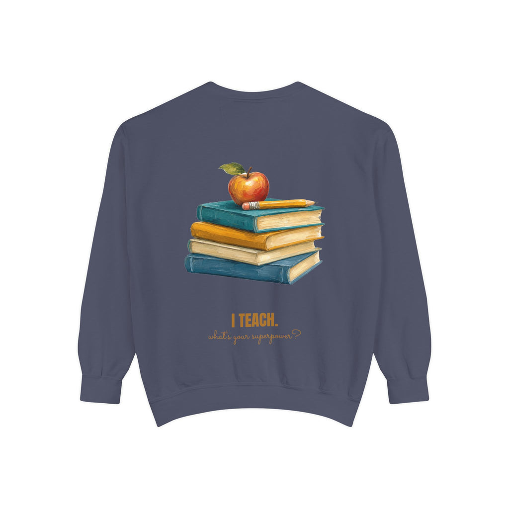 Teacher Shirt, I Teach What's Your Superpower Tee, Teacher Appreciation Gift, Painterly Back to School Sweatshirt