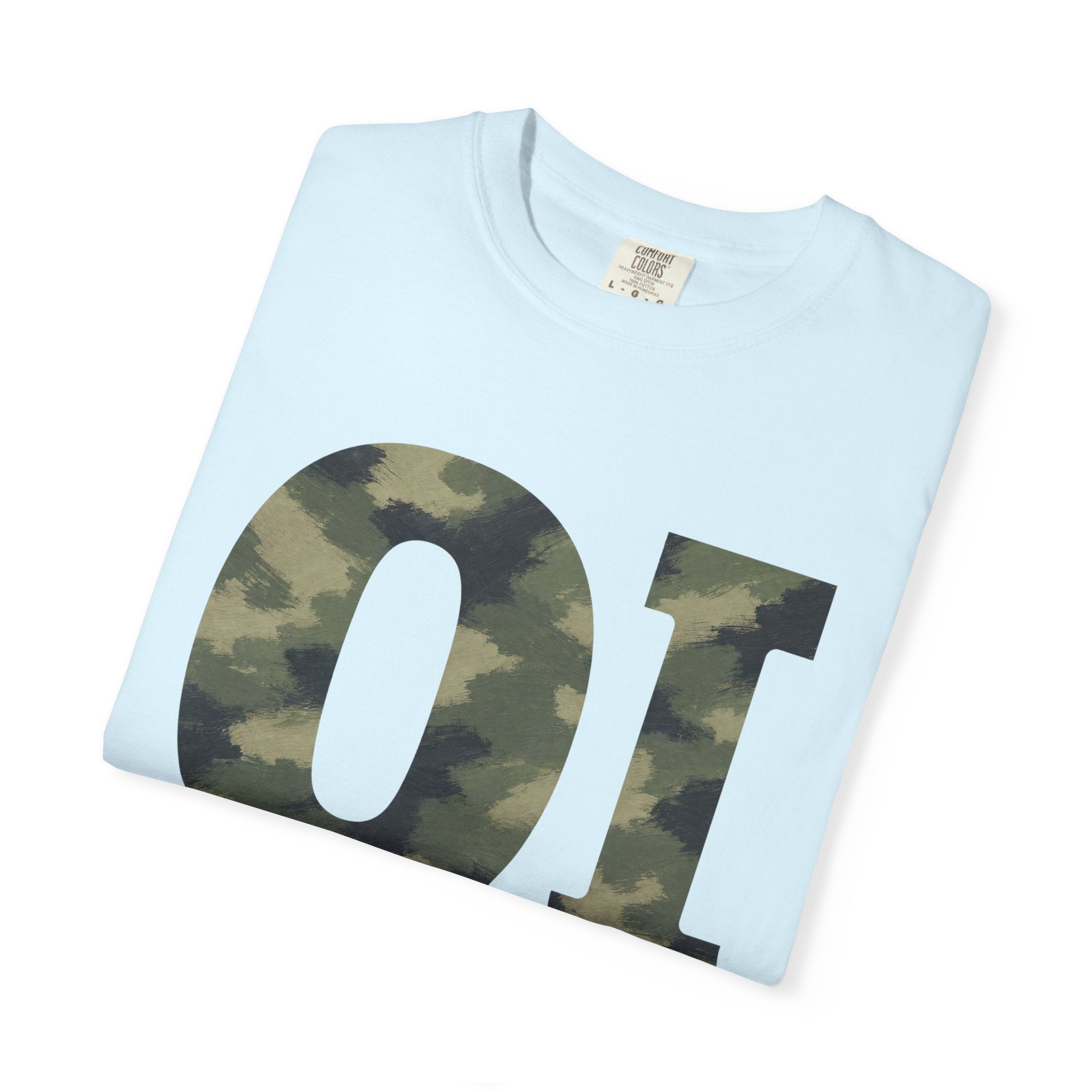 Organic Intervention Camo Hoodie, OI Monogram Anti-Algorithm Sweatshirt, Streetwear Camo Graphic Gift, Bold Statement Hoodie