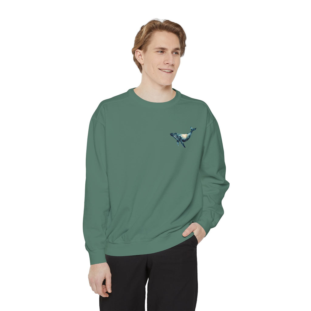 Into the Deep I Sing Shirt, Humpback Whale Double Exposure Tee, Ocean Lover Marine Life Gift, Nautical Sweatshirt