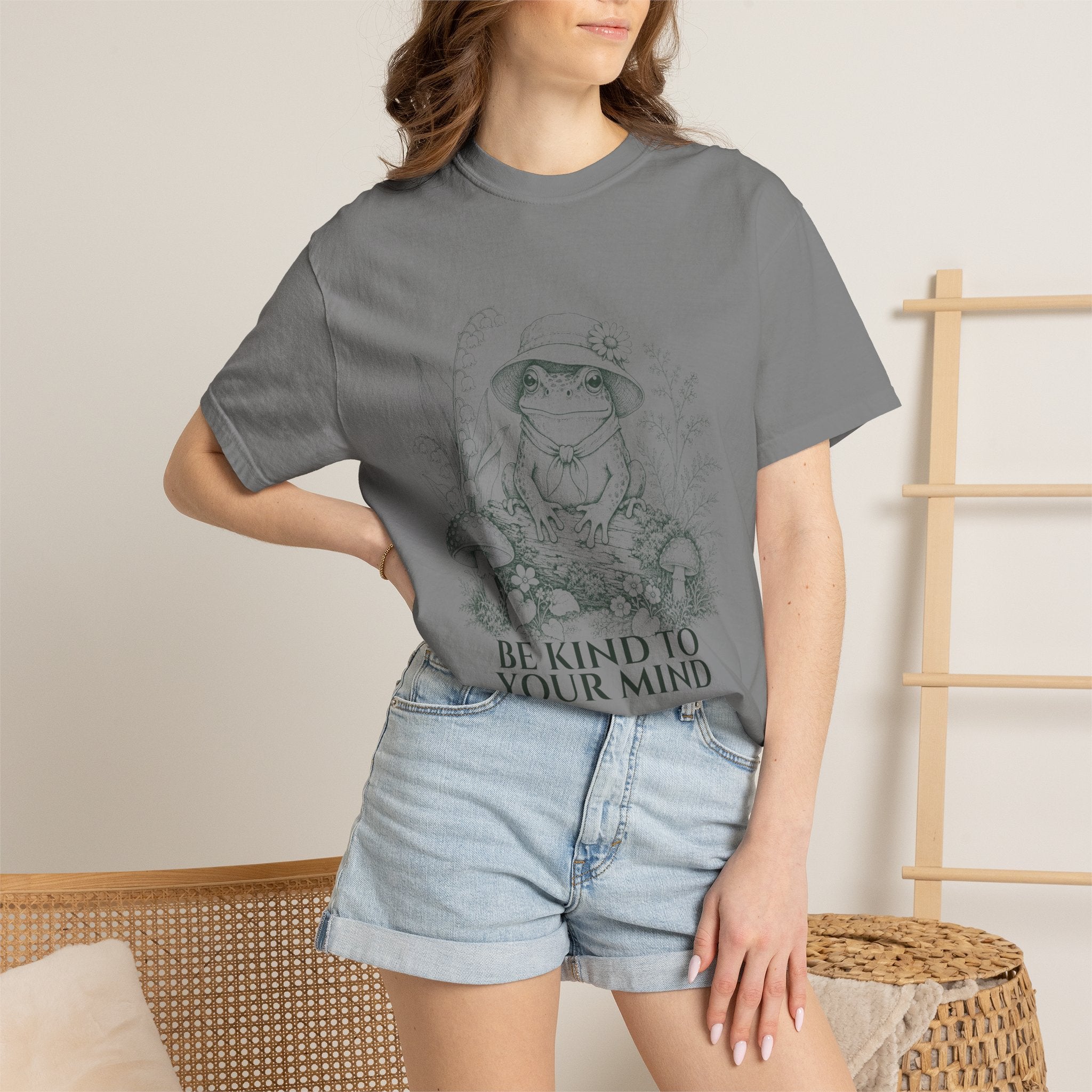 Be Kind To Your Mind Shirt, Cute Frog Tee, Mental Health Awareness Gift, Kawaii Frog Sweatshirt